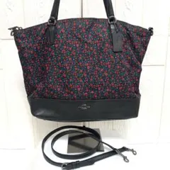 COACH コーチ 2way 花柄トートバッグショルダーバッグF59433