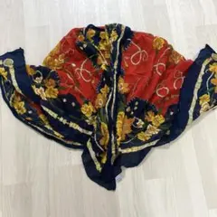 【値下げ】超大判 ストール ボタニカル 柄