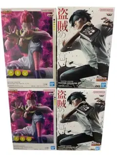 HUNTER×HUNTER ハンターハンター　ヒソカ クロロフィギュア4個セット