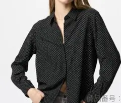 UNIQLOレーヨンブラウス/プリント　試着のみ美品