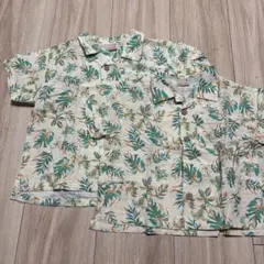 petit main 半袖シャツ 100cm 80cm セット おそろい
