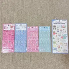 新品未開封サンリオ♡タイルシール、コットンスケッチステッカー　5枚セット