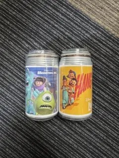 ピクサーの世界展オリジナルラベル缶&アクリルキーホルダー 3つセット