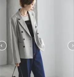 aya様専用 ウツクシルエット ジャケット モカS - メルカリ