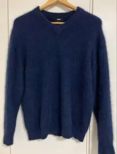 【送料無料】シップス（SHIPS）のカシミヤ混ニット セーター　Mサイズ　紺