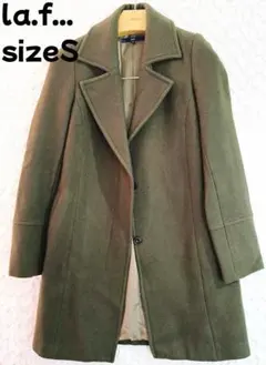 12月16日まで価格！la.f...ウール90％レディース チェスターコート