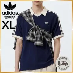 最安セール！ アディダス ワッフルポロ 半袖 L ネイビー 紺 新品 XL