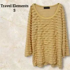 一点もの❣️Travel Elements【S】 フリル長袖チュニック 黄色