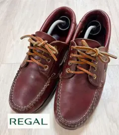 美品】REGAL リーガル デッキシューズ レザー NC6E W30C - メルカリ