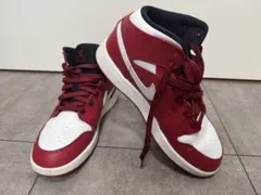 NIKE AIR JORDAN 1 MID 23.5cm レッド ホワイトのサムネイル