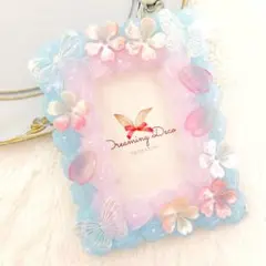 桜 春 ホイップデコ トレカケース 硬質ケース 水色 ピンク B8 推し活