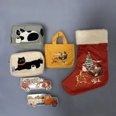 カルディ　猫デザインポーチ他　6点セット