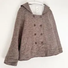 SM2 サマンサモスモス　アウター　コート　セーラー襟　ウール　ブラウン M