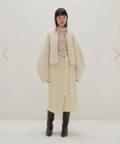 新品タグあり完売品＜H＞アルパカウール モッサ ニットプルオーバー