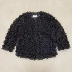 OHOTOROプードルコート モコモコアウター チャコールグレー