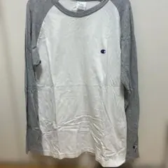 Champion 七分・長袖カットソー ホワイト/グレーのサムネイル