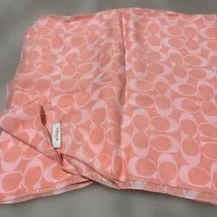 ま*♡様 COACH ピンク ロゴ ストール