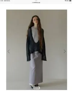 エトレトウキョウ　シアーレイヤードラインスカートのサムネイル