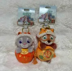 上海ディズニー　旧正月　ズートピア　ぬいぐるみキーチェーン　ジュディ　ニック 上海ディズニー 旧正月 ズートピア ぬいぐるみキーチェーン ジュディ