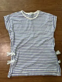 a.v.v キッズ ボーダーTシャツ リボン 150cmのサムネイル