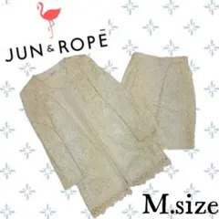 i34〚JUN & ROPE〛レースジャケットセレモニー3ピースセット M寸