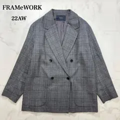 美品】FRAMeWORK サマーツィードグレンチェックテーラードジャケット