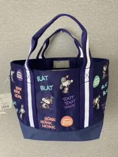タグ付き　ROOTOTE ルートート スヌーピー 刺繍 トートバッグ 紺