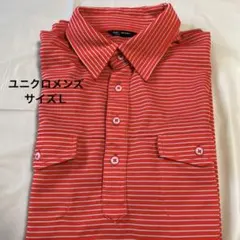 ユニクロ　ポロシャツ ストライプ Lサイズ