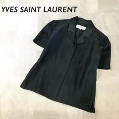 シルク100％YVES SAINT LAURENT シルク シャツ 半袖のサムネイル