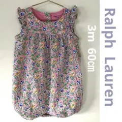 Ralph Lauren 花柄ベビーロンパース.カバーオール3msize 60