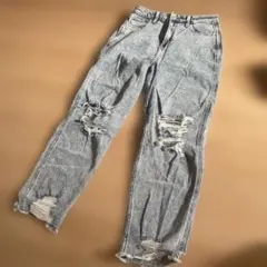 HOLLISTER ダメージデニムパンツ W21 L27