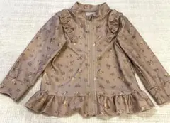 フリル付き花柄ラッシュガード 95cm