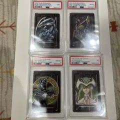 PSA9 遊戯王 バンダイ カードダス 青眼の白龍 暗黒騎士ガイア 2枚