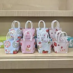 ミニ紙袋　ハンドメイド　いちごスイーツ　デザインペーパー
