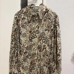 エンジニアードガーメンツ 長袖シャツ 花柄 フローラル ハイビスカス 