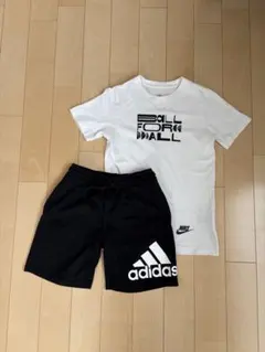 バスケットボール　Nike Tシャツ　Adidas パンツ　2点セット　150