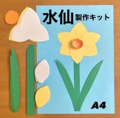 水仙　春　冬　保育園　幼稚園　高齢者施設　製作キット　壁面