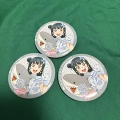津島善子 ハート型缶バッジ 9枚 セット ラブライブサンシャイン お台場