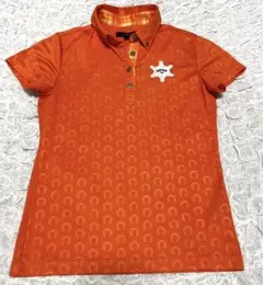 キャロウェイ ゴルフウェア総柄レディースポロシャツM