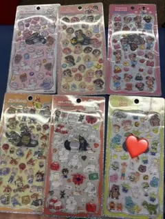 キャラクターシール 6シートセット　単品可