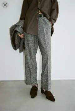 CLANE VELOUR CAPRI PANTS サイズ1 ブラウン 正規品 - メルカリ