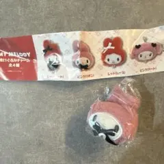 マイメロディ　ぬいぐるみチャーム　ピンク　リボン