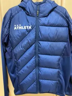 ATHLETA フード付きネイビーベンチコートのサムネイル
