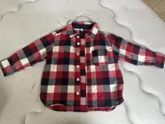無印良品チェック柄シャツ サイズ90