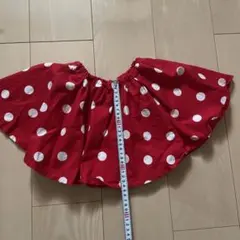赤い水玉フレアスカート 95cm