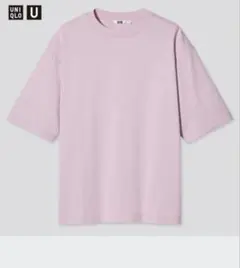 ユニクロU ピンク エアリズムコットンオーバーサイズT XXL