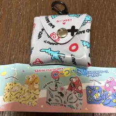 サンリオキャラクターズ　ミニスクエアケース キーホルダー　バッドばつ丸　新品