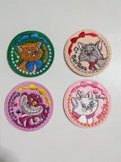 刺繍ステッカー　おしゃれキャット　マリー　トゥルーズ　ベルリオーズ　ディズニー