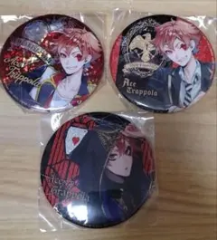 ツイステ ナムコ グリッター缶バッジ エース 3種