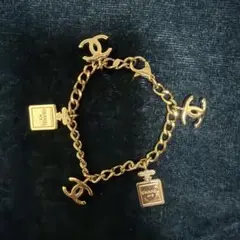CHANEL】シャネル ココマークゴールドパールピアス&ブレスレットセット 